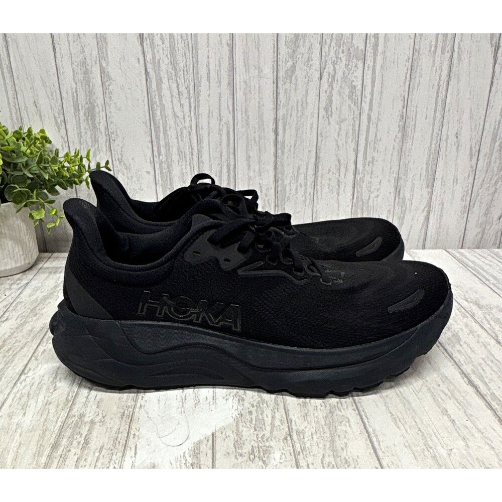 HOKA Arahi 8 Mens Black Lace Up Low Top Athletic Sneakers 1109876 BBLC